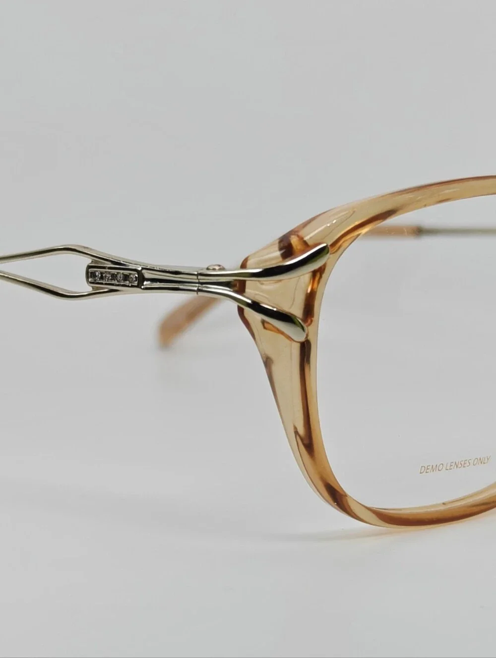 Caravaggio. Women's Light Brown Clear Frame Eyeglasses. Decor.